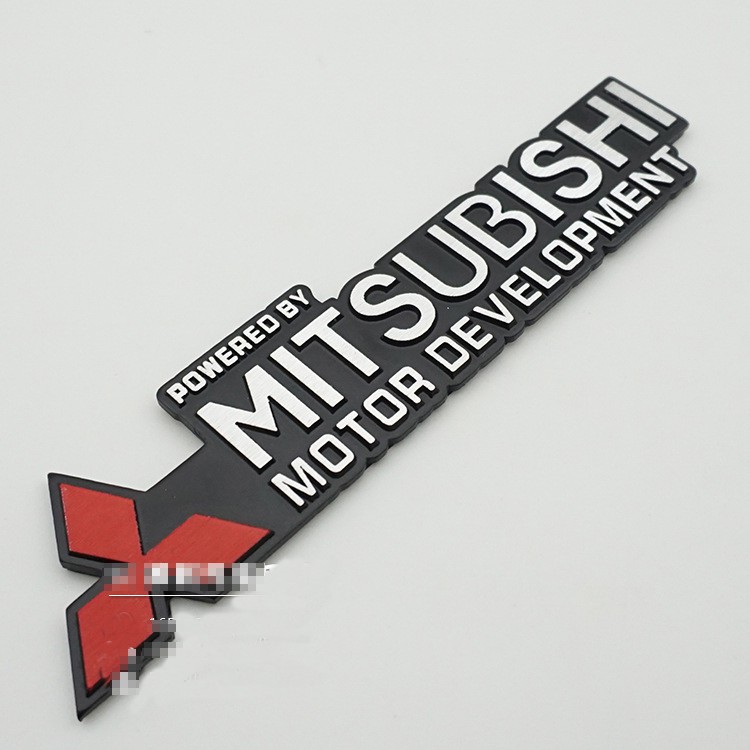 Logo hình dán 3D trang trí cho xe hơi Mitsubishi