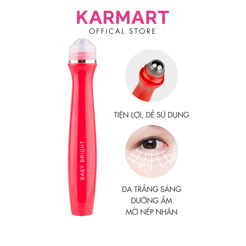 Lăn mắt dưỡng sáng & ngừa thâm Baby Bright Tomato & Gluta Bright Eye Roller Serum 15ml