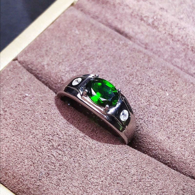 Nhẫn Cưới Thép Titan Bạc Đính Đá Zircon 2 Màu Thời Trang Cho Nam Nữ