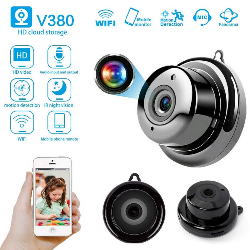 V380 Camera Wifi Kết Nối Với Điện Thoại Mini Camera Quan Sát Hd 1080P Wifi Ip Nhà camera 'Vùng