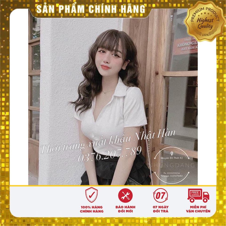 [CHẤT TĂM LẠNH] Áo phông nữ cổ V, chất tăm lạnh, kiểu dáng trẻ trung,siêu tôn dáng, giúp bạn tự tin toả sáng
