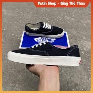 Giày Vans Claisc Lười Vault Đế Kem Nam Nữ, Giầy Van Đen Old  Skoll Full Phụ Kiện Bill Box , Putin Shop
