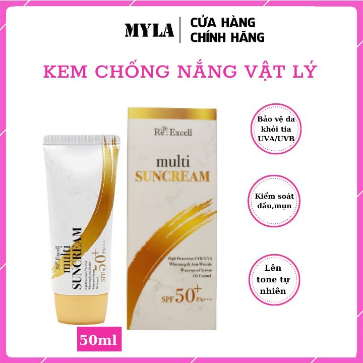 [HÀNG CHÍNH HANG] Kem chống nắng vật lí SPF50+/PA+++ dưỡng trắng nâng tông da an toàn cho bà bầu