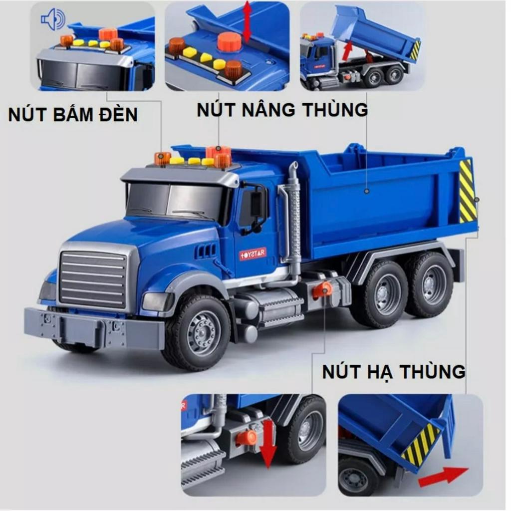 Xe tải chở hàng - xe mô hình cỡ lớn có âm thanh và đèn hãng Toystar