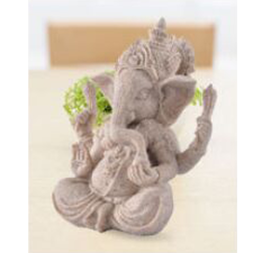 Mô Hình Tượng Phật Ganesha Đá Sa Thạch 61 Trang Trí Sân Vườn