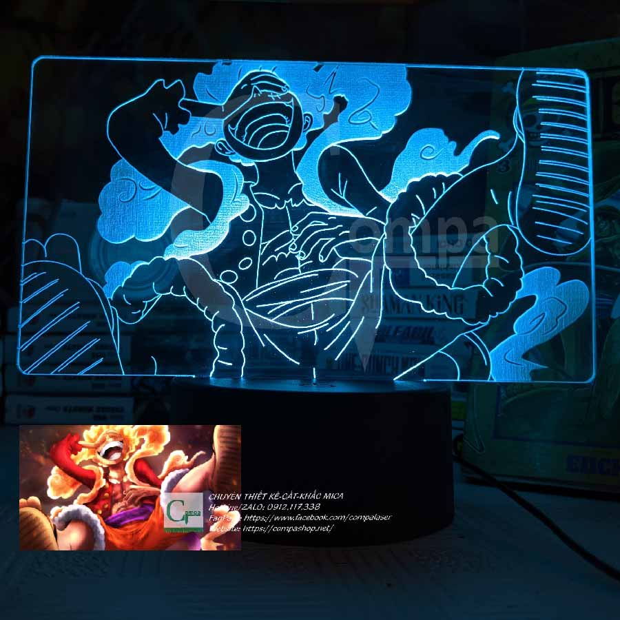 Đèn Ngủ One Piece Luffy Type 10 AONP0510 16 MÀU TUỲ CHỈNH