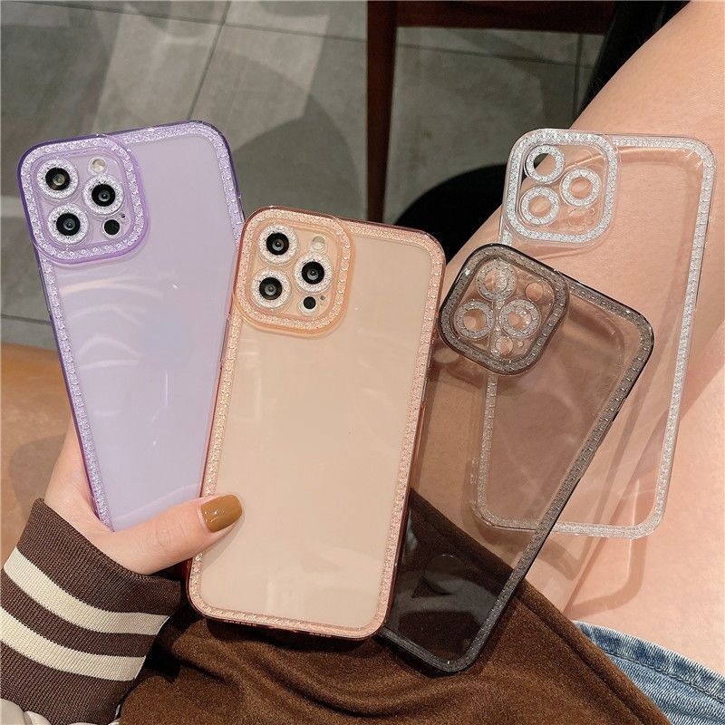 Ốp Điện Thoại Chống Sốc Họa Tiết Kim Cương Lấp Lánh Cao Cấp Cho iphone 11 pro max 13 12 pro max X / Xs 7plus / 8plus