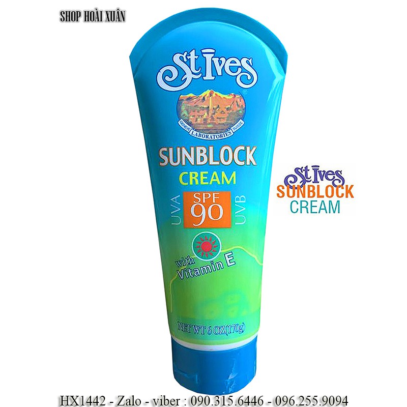 Kem chống nắng toàn thân Stives sunblock cream 90 spf - HX1442