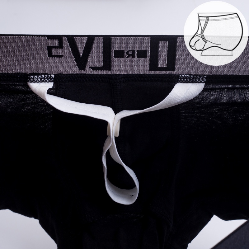 Quần lót boxer ORLVS OR210B bằng polyester nhanh khô màu trơn thời trang cho nam