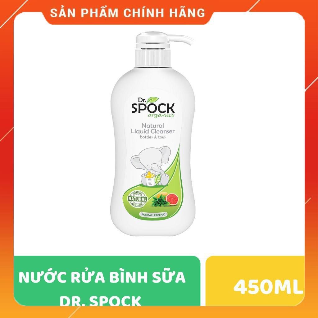 [hanhtommiu] Nước rửa bình sữa organic Dr. Spock 450ml chiết xuất thiên nhiên _hanhtommiu