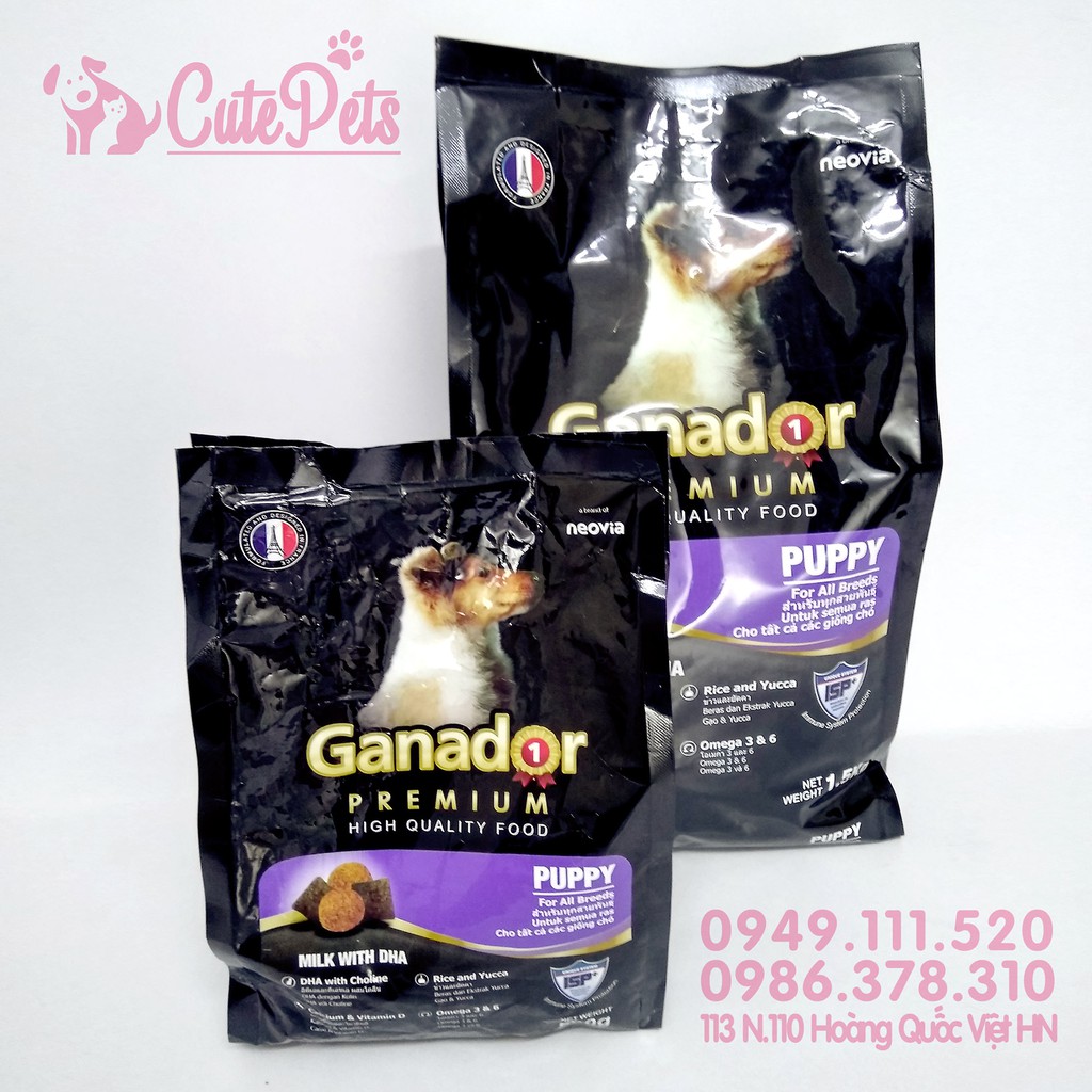 Thức ăn cho chó nhỏ Ganador Puppy 400g Hạt cho chó giá rẻ - CutePets