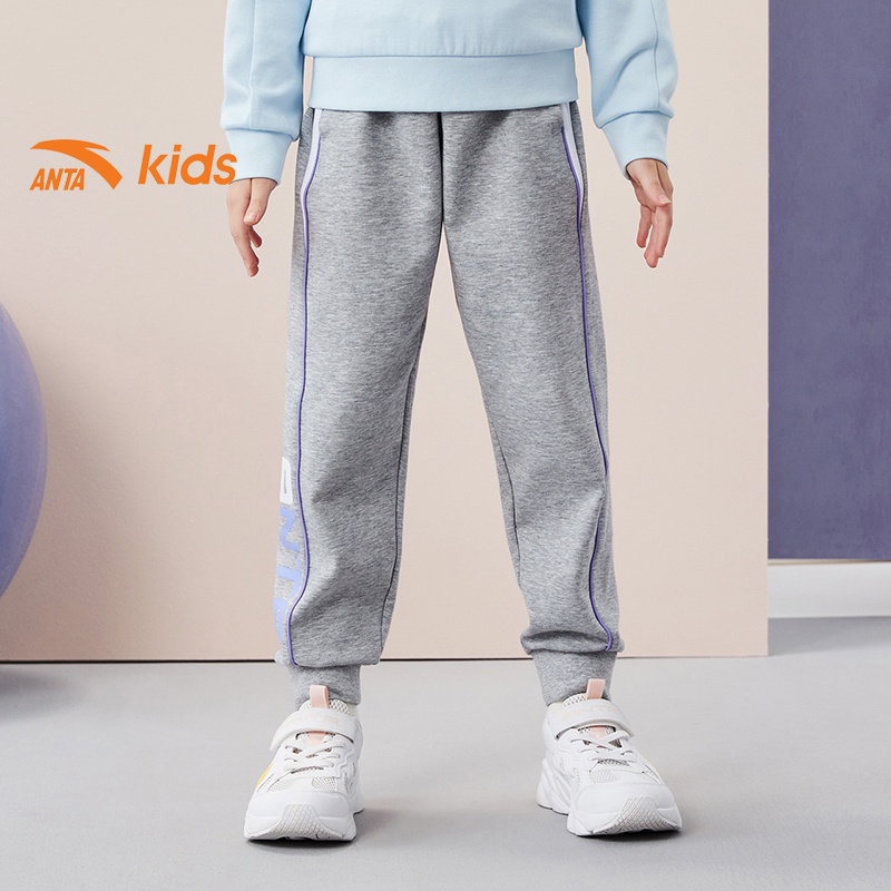 Quần dài thể thao bé gái thương hiệu thời trang Anta Kids 362137771