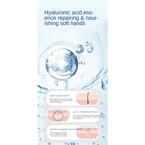 Tinh chất dưỡng ẩm chăm sóc làn da tay với thành phần axit hyaluronic an toàn