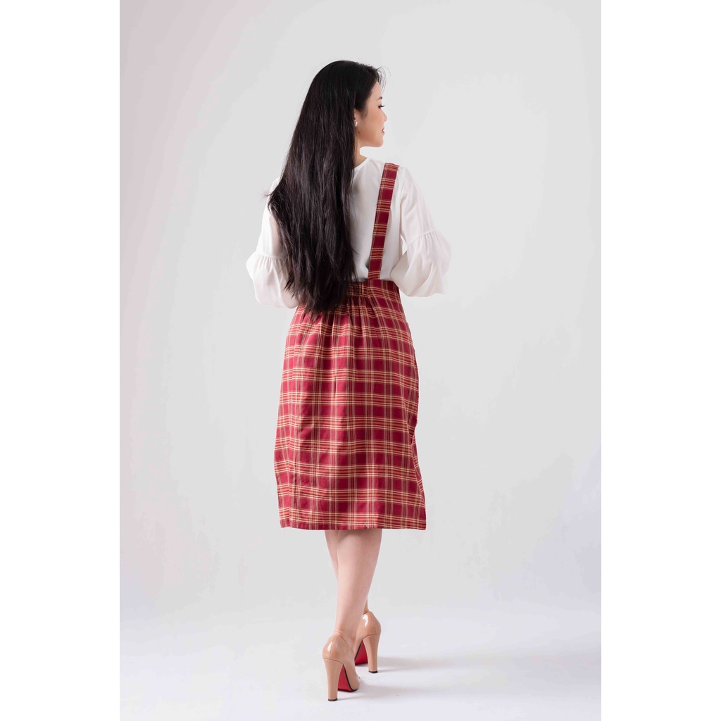 VÁY YẾM KẺ CARO DÁNG XUÔNG SIEU XINHH Juka Shop