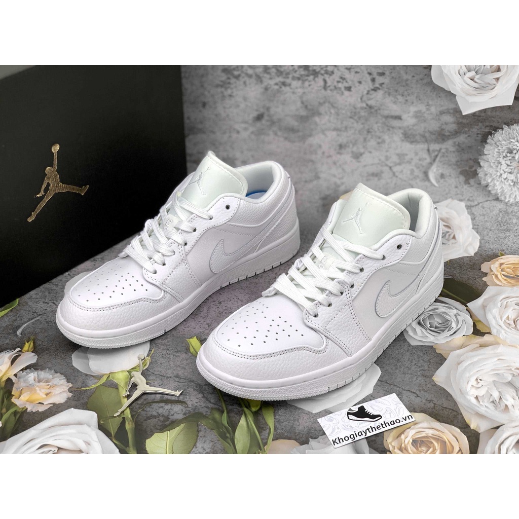 GIÀY THỂ THAO NAM NỮ CỔ THẤP JD FULL WHITE REPLY1994