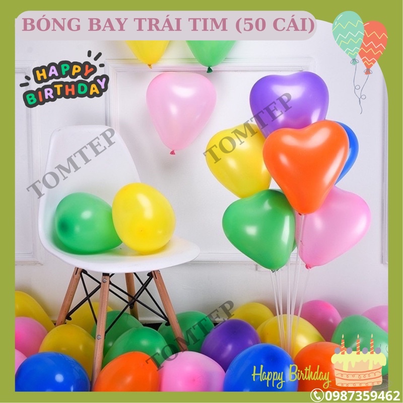 sét 10 bóng cao su trái tim thái lan (có thể chọn màu )