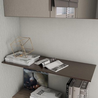 HomeBase STACKO Kệ gỗ trang trí treo tường Thái Lan W30xD80xH1.6cm nâu đậm