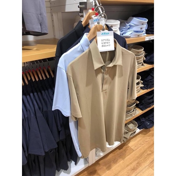 Áo polo uniqlo nam chất làm mát Airism tag Nhật