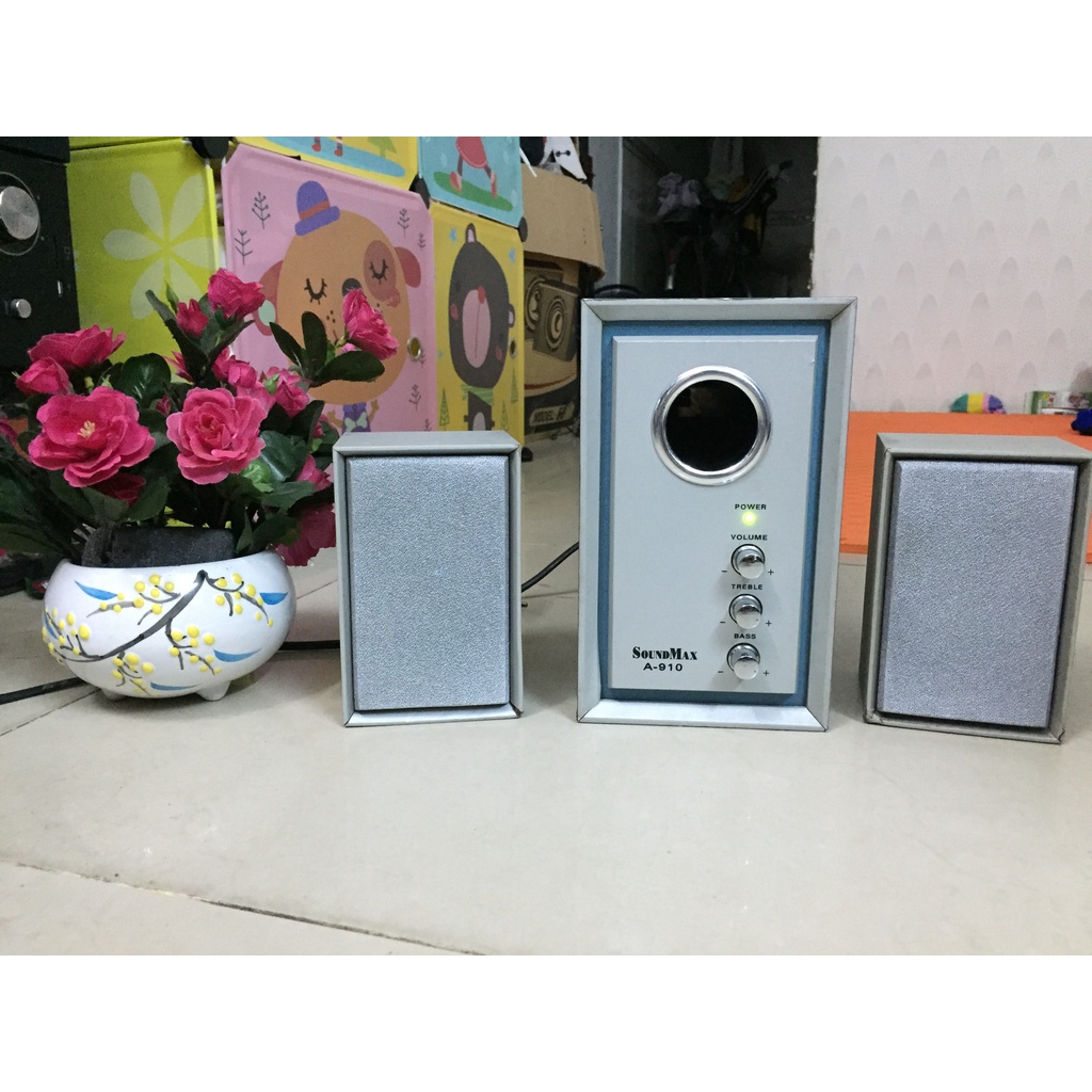 Loa Soundmax 2.1 A-910  nghe điện thoại - laptop- Tặng dây AV 3.5
