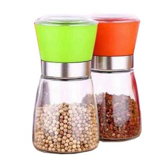 Cối xay tiêu lọ xay tiêu kiêm đựng tiêu đa năng bằng thủy tinh