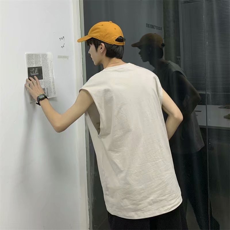 Áo Thun Thể Thao Không Tay In Chữ Nhiều Cỡ M-5Xl