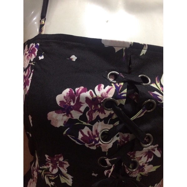 Pass đầm hai dây hoa nhí 2hand si tuyển D15a