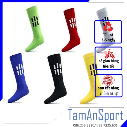 Tất dài bóng đá, Vớ đá banh dài thể thao trẻ em vải thun co giãn 4 chiều- Tâm An Sports