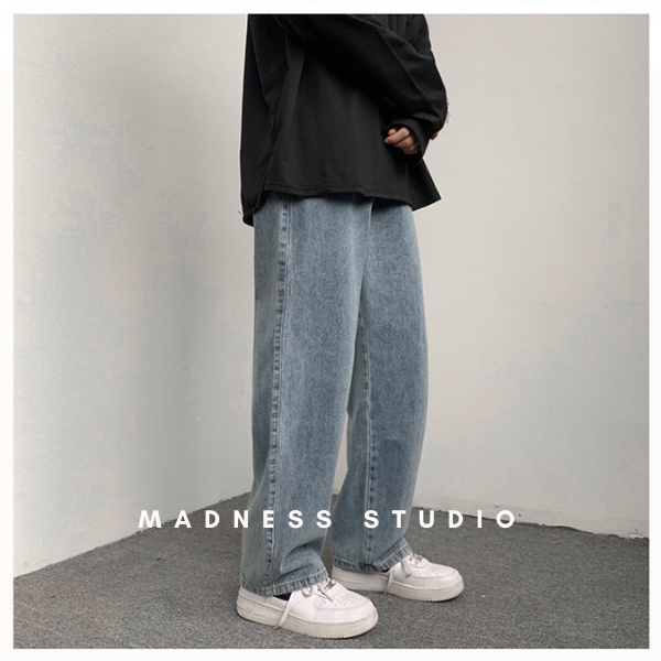 Quần Jean ống rộng nam nữ MADNESS Trơn Lưng Chun Mẫu Mới Phong Cách Cá Tính Thời Trang Hot Trend | BigBuy360 - bigbuy360.vn