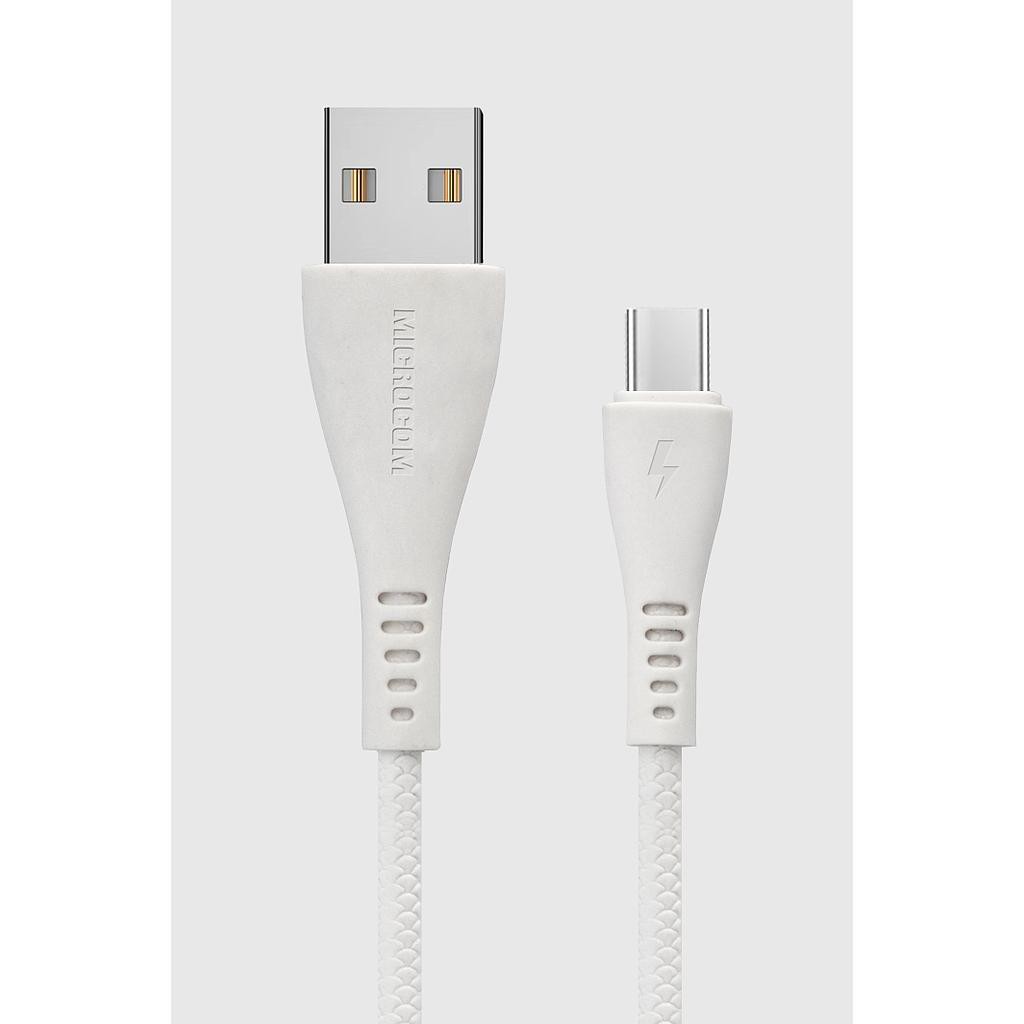 Cáp sạc USB Type C NK7 cao su đúc cho Samsung Galaxy, Huawei, Nokia hỗ trợ sạc nhanh MICROCOM NK-7 -