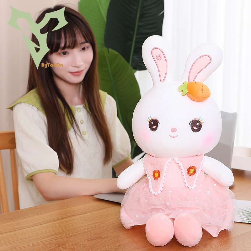 Đồ chơi nhồi bông Hình Thỏ Dễ Thương Cho Bé Gái
