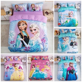 Bộ Chăn Ga Gối Cotton Magic 3D Công Chúa Cho Bé Gái