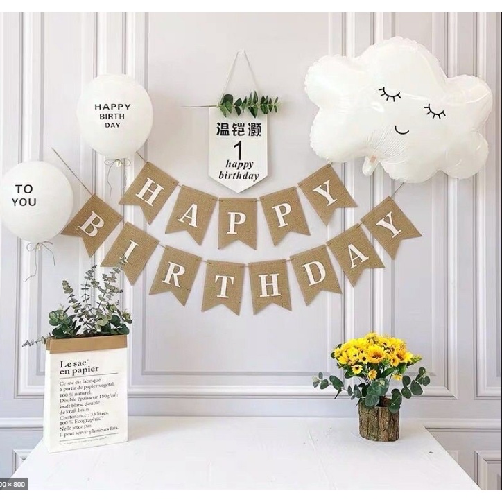 Set trang trí sinh nhật kiểu hàn quốc