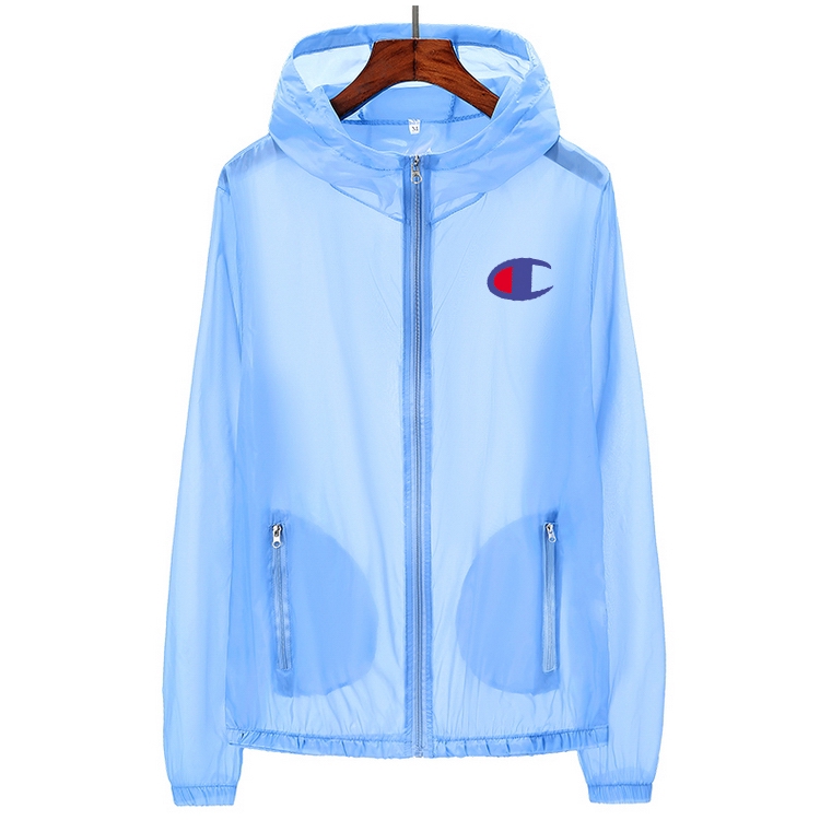 Áo khoác chống nắng không thấm nước in chữ champion phong cách thời trang