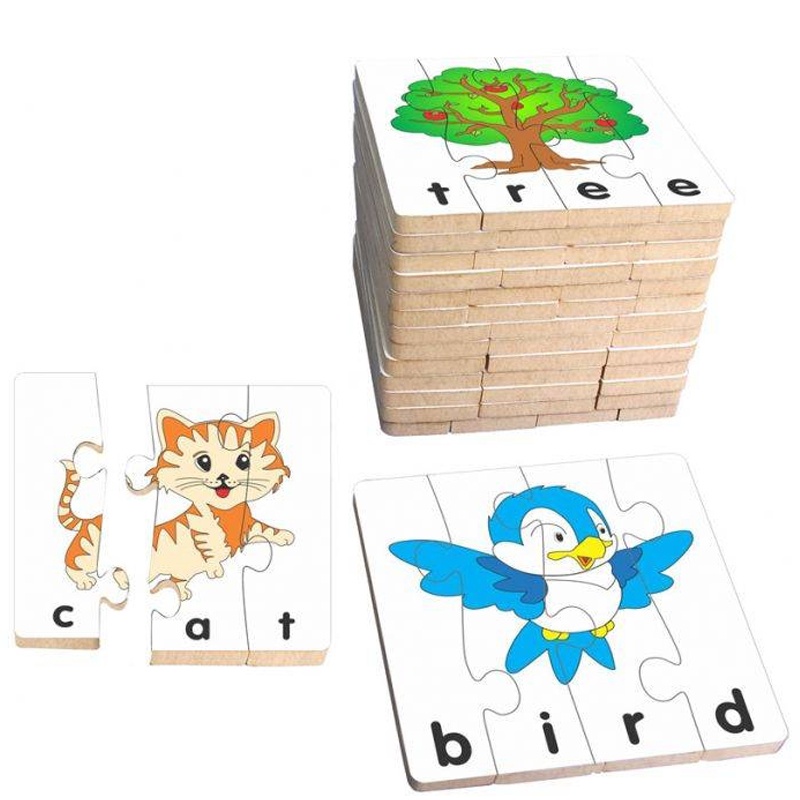 Ghép hình học chữ tiếng anh cho bé, đồ chơi gỗ Winwintoys