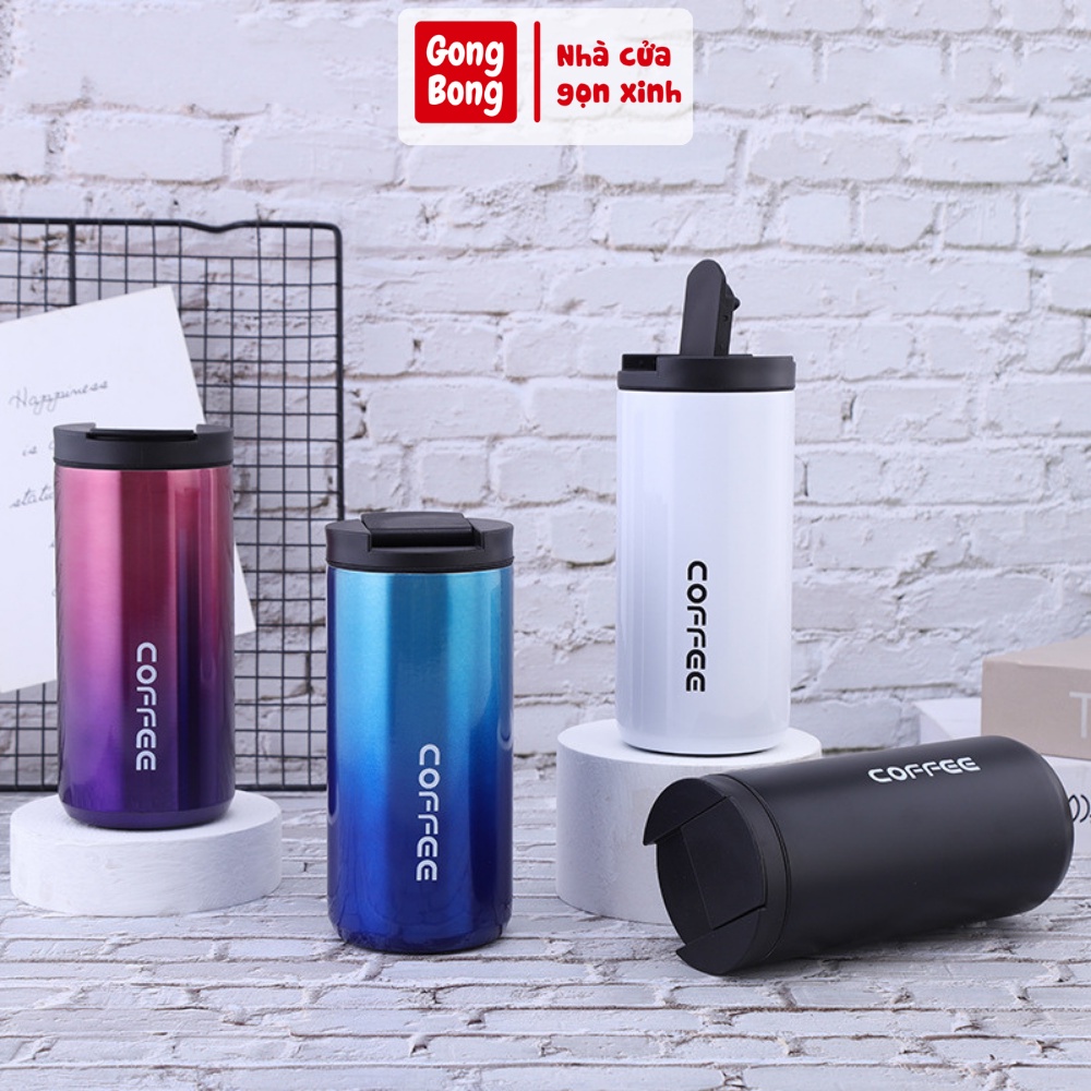 Bình giữ nhiệt Coffee bằng inox chống rỉ cao cấp phong cách Hàn Quốc