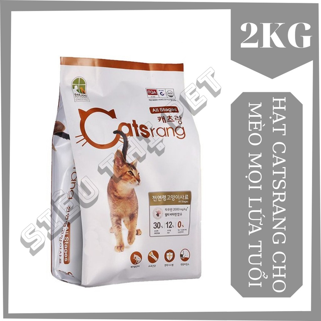 (DINH DƯỠNG) Hạt mèo dành cho mội lứa tuổi 2kg  Catsrang