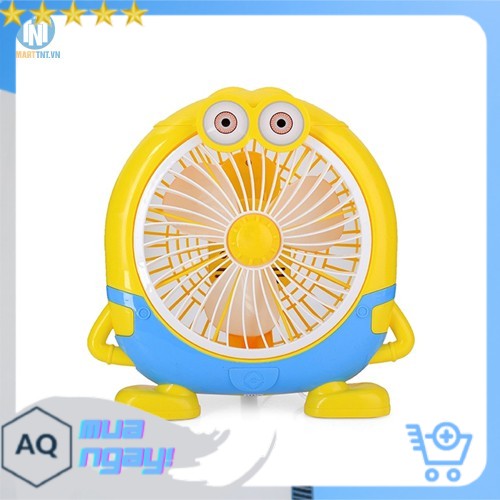 Quạt Mini Để Bàn Cắm Điện Hình Minion Cực Dễ Thương, Thích Hợp Để Bàn Học, Bàn Làm Việc Cho Mùa Hè 2021 - AQ