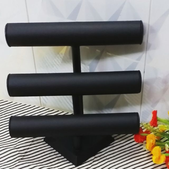 Kệ chử T 3 tầng màu đen