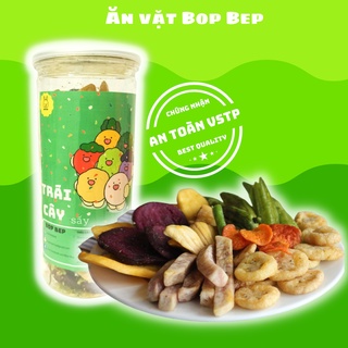 Trái cây thập cẩm sấy 260g Bop Bep- đồ ăn vặt ngon, đồ ăn vặt Hà Nội