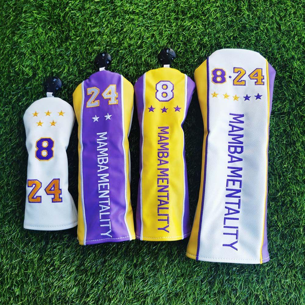 GLENES Unisex Golf Club Headcover Accessories Wood Head Covers Golf Putter Cover For Hybrid Kobe Anniversary Mallet Putter Blade Putter Golfer Equipment Golfer Gift Club Head Protector