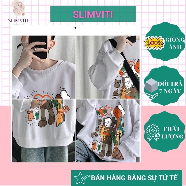 Áo Sweater nữ hàn quốc 2 hand cổ lọ form rộng SLIMVITI V80 | BigBuy360 - bigbuy360.vn