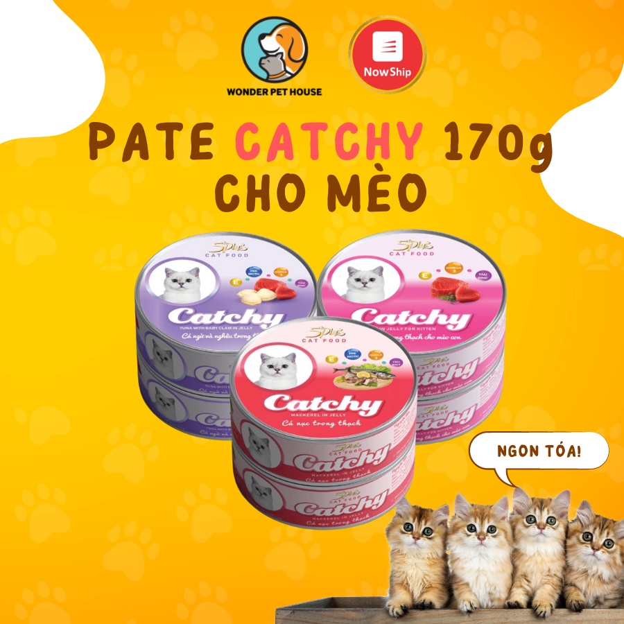 Pate Thức Ăn Ướt Catchy 170g Cho Mèo