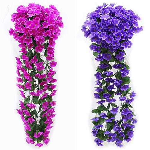 Dây hoa Violet giả sinh động trang trí đa năng