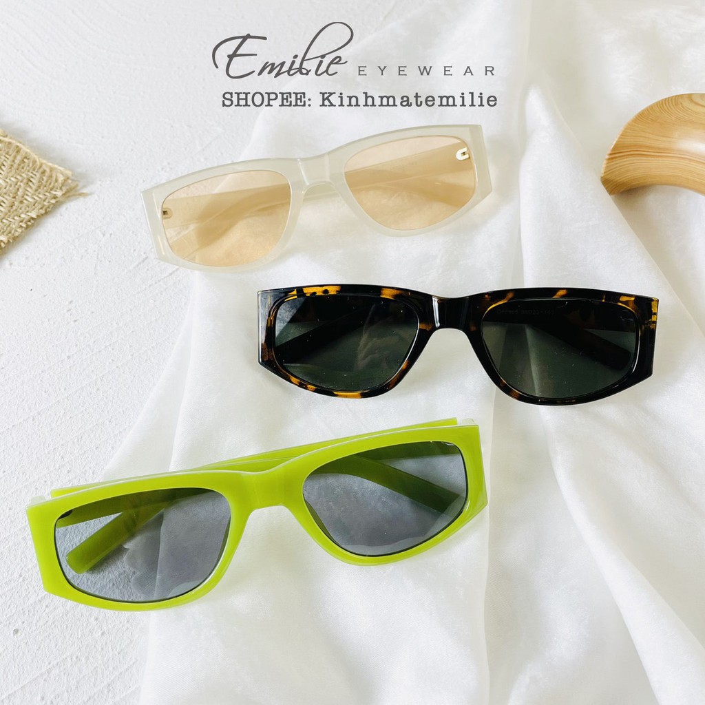 Kính mát nam nữ Emilie eyewear chất liệu nhựa dẻo mắt chống UV400