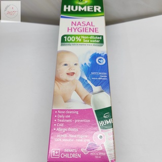 Dung Dịch Xịt Mũi muối biển HUMER NASAL HYGIENE vệ sinh khoang mũi hàng ngày 150ML