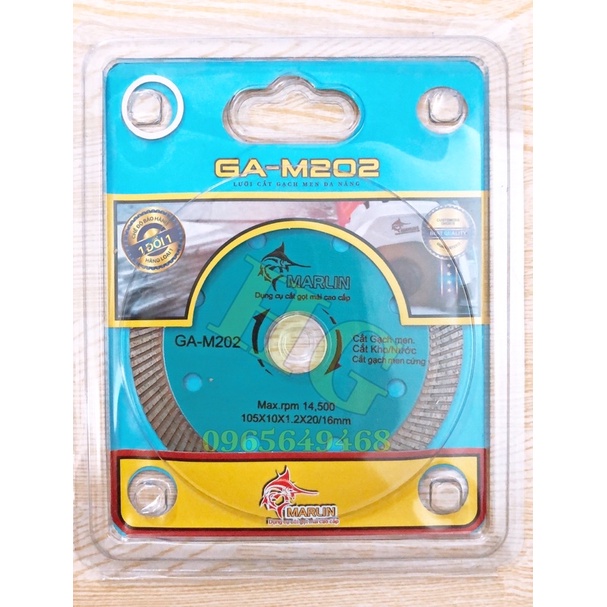Lưỡi Cắt Gạch Men Đa Năng MARLIN Cắt Ngọt, Chính Xác 105x10x1.2x20/16mm
