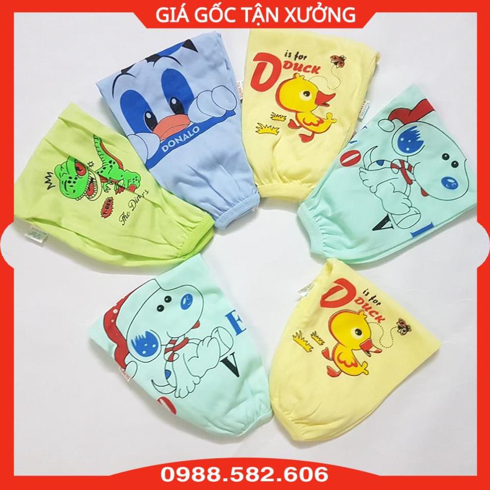 Quần Dài Cotton Sơ Sinh In Hình Gấu, Thú Đáng Yêu Cho Bé