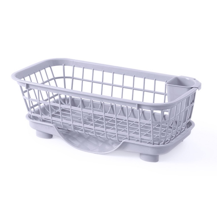 Rổ úp chén bát có khay hứng nước kèm ống đựng đua kích thước 45x23x13cm