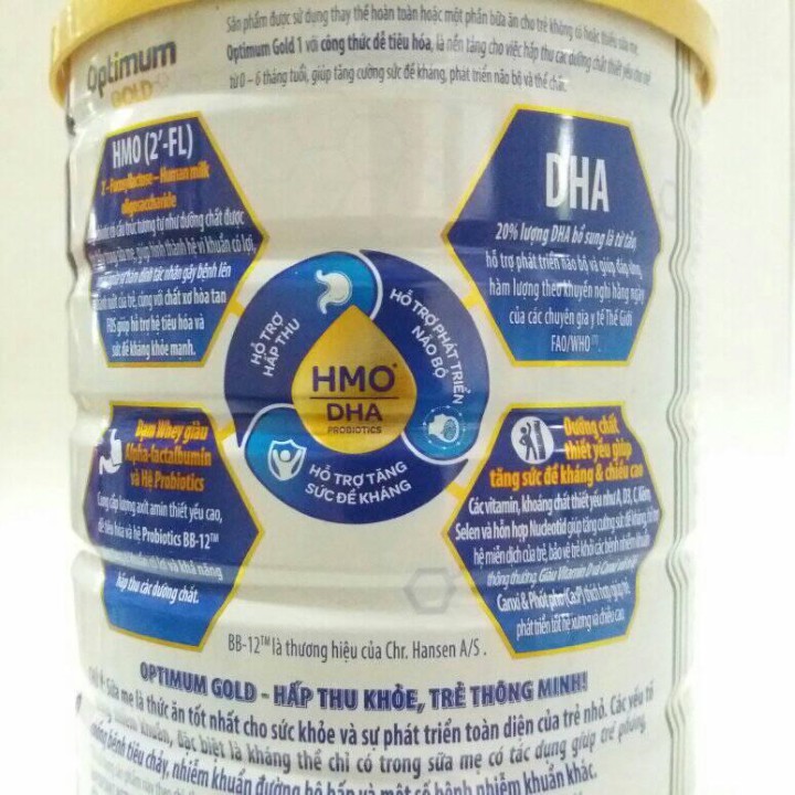 Sữa Vinamilk Optimum Gold HMO step 4-900g cho bé 2-6 tuổi