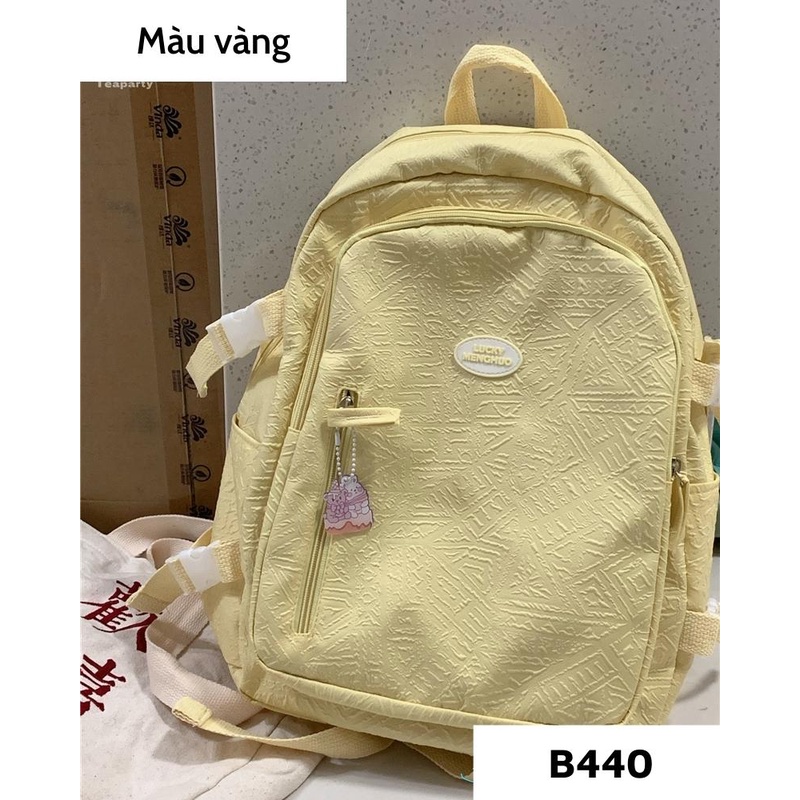 Balo đi học ulzzang hàn quốc, cặp sách nữ cấp 2, cấp 3 đẹp basic giá rẻ B440